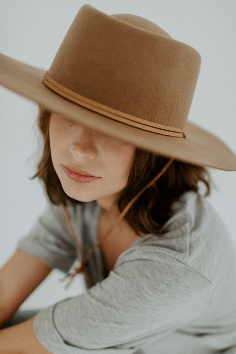 Portrait of a Woman with a Brown Hat